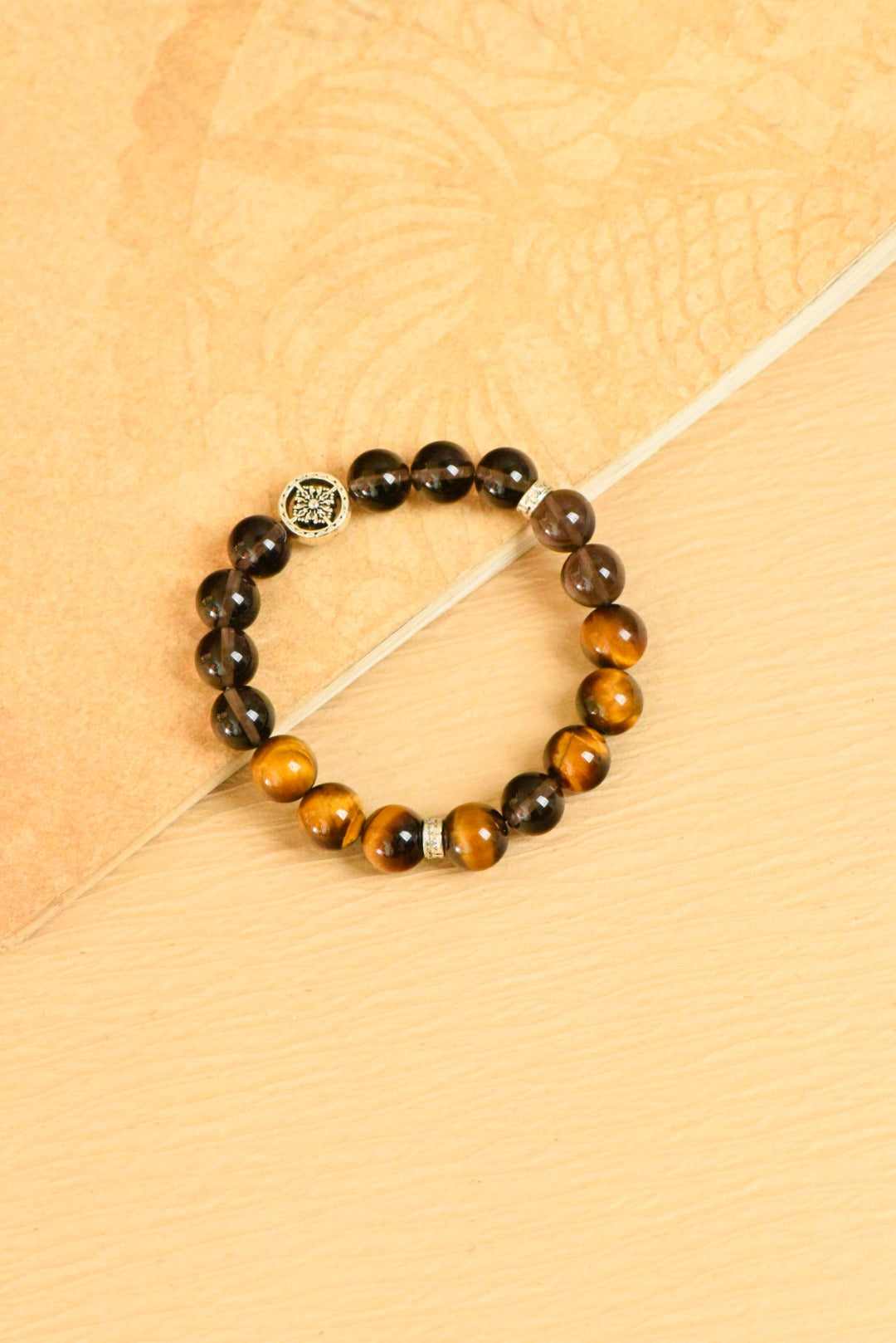 ▫️▪️ Tea crystal yellow tiger eye bracelet (men)
